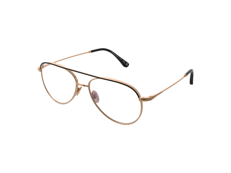 Tom Ford Optical Frame FT5693-B 030 57 Titanium  & Blue Filter