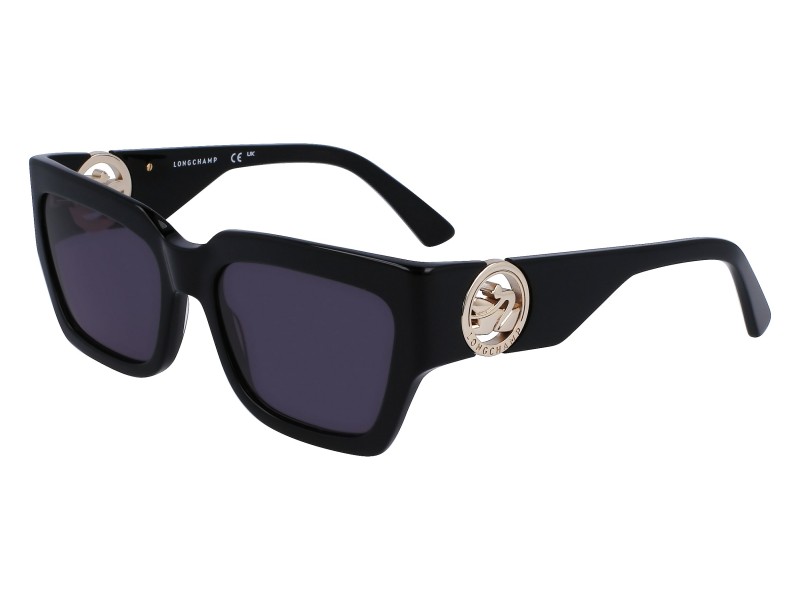 SUNGLASSES LONGCHAMP WOMEN LO735S-001 (Lens/Bridge/Temple) 55/18/140 mm)