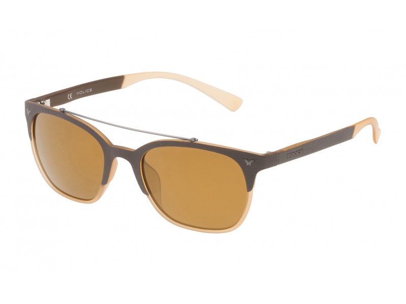 SUNGLASSES POLICE UNISEX SPL161537ESG (Lens/Bridge/Temple) 53/19/140 mm)