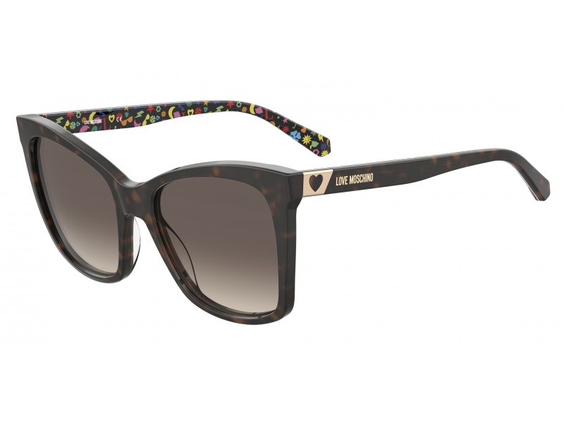 SUNGLASSES LOVE MOSCHINO WOMEN MOL034S086F5H (Lens/Bridge/Temple) 55/17/145 mm)