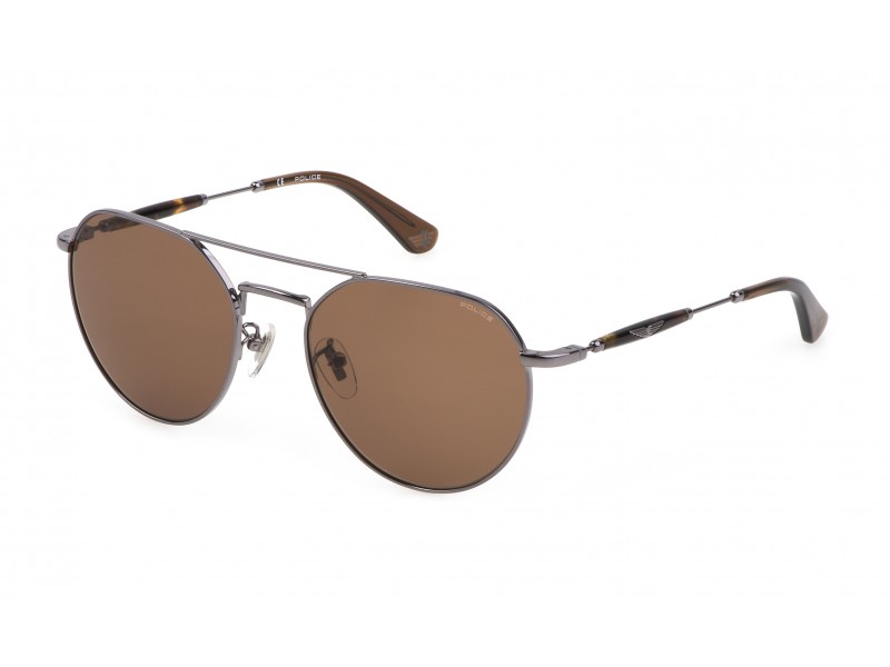 SUNGLASSES POLICE Unisex SPLF14-55509Y (Lens/Bridge/Temple) 55/19/140 mm)