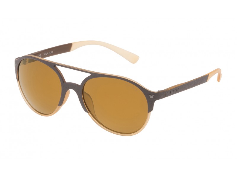 SUNGLASSES POLICE UNISEX SPL163557ESG (Lens/Bridge/Temple) 55/19/140 mm)