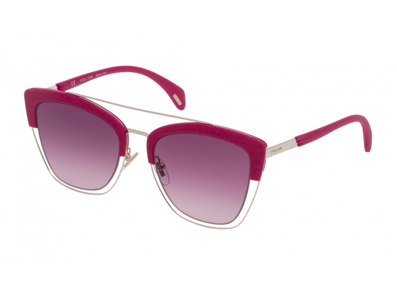 SUNGLASSES POLICE WOMAN SPL618548FFX (Lens/Bridge/Temple) 54/19/140 mm)
