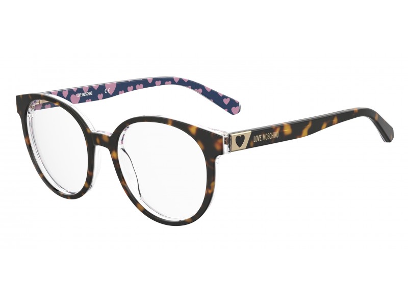 GLASSES LOVE MOSCHINO WOMEN MOL584-086 (Lens/Bridge/Temple) 52/18/140 mm)