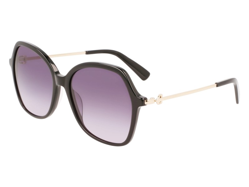 SUNGLASSES LONGCHAMP WOMEN LO705S-001 (Lens/Bridge/Temple) 57/17/140 mm)