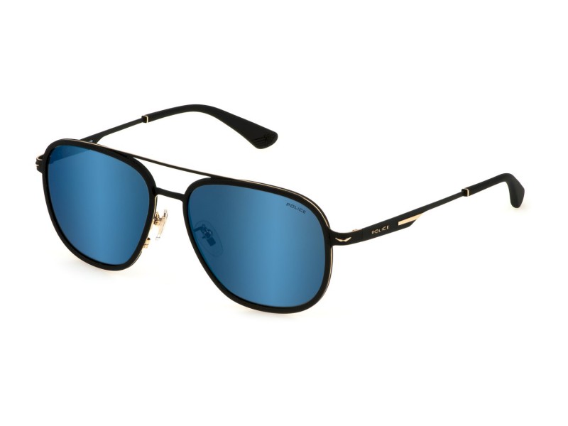 SUNGLASSES POLICE MAN SPLL78-58302B (Lens/Bridge/Temple) 58/16/145 mm)